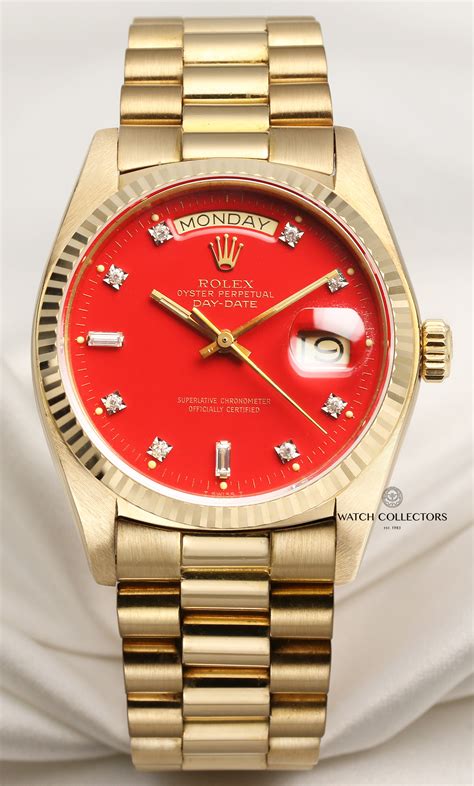 rolex red vignette dial|Rolex Red Face .